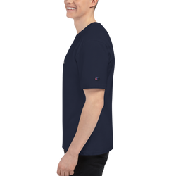 Men's Champion T-Shirt with Bonsai in Japanese Lettering