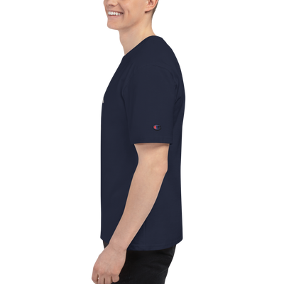 Men's Champion T-Shirt with Bonsai in Japanese Lettering
