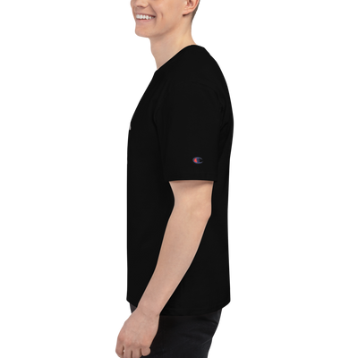 Men's Champion T-Shirt with Bonsai in Japanese Lettering