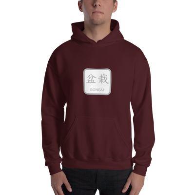 Unisex Hoodie with Bonsai Text