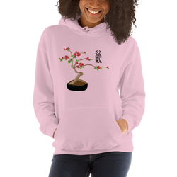 Unisex Hoodie with Cherry Bonsai Tree