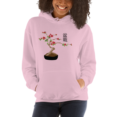 Unisex Hoodie with Cherry Bonsai Tree
