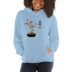 Unisex Hoodie with Cherry Bonsai Tree
