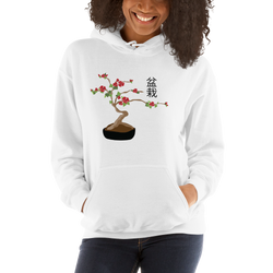 Unisex Hoodie with Cherry Bonsai Tree