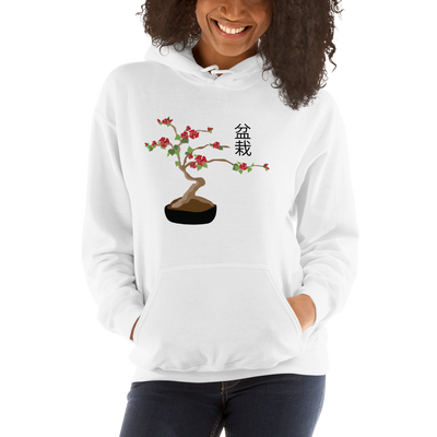 Unisex Hoodie with Cherry Bonsai Tree