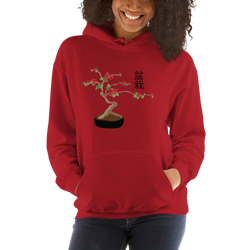 Unisex Hoodie with Cherry Bonsai Tree