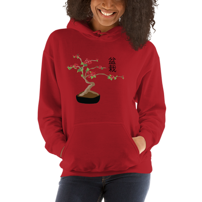 Unisex Hoodie with Cherry Bonsai Tree
